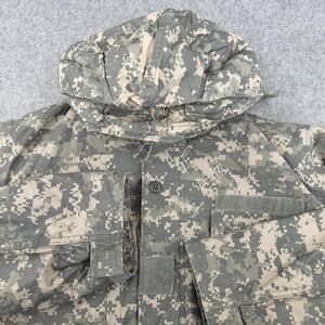 US Military Jacket‎ Coat Cold Weather Field Universal Large Short Digital Hooded